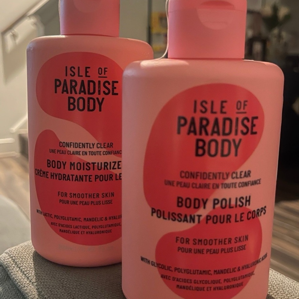 Isle of Paradise Pink Body Moisturizer & Polish